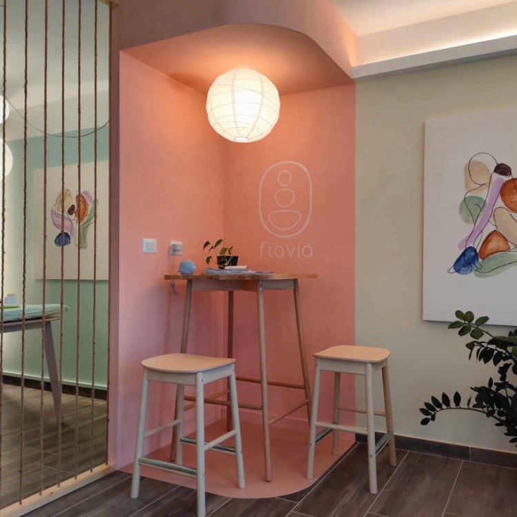 visiby allestimento flavia minella fisioterapia osteopatia vasanello interior design reception