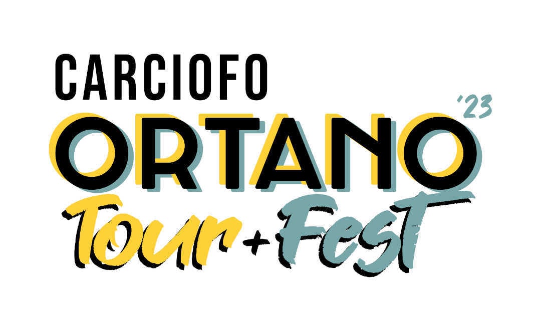 Visiby Carciofo Ortano Fest Tour 2023 Orte logo branding