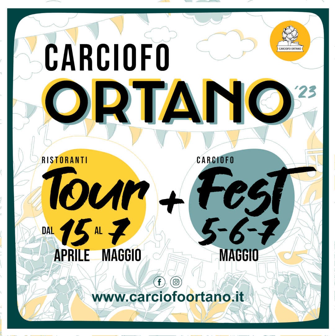 Visiby Carciofo Ortano Fest Tout 2023 Orte locandina poster design