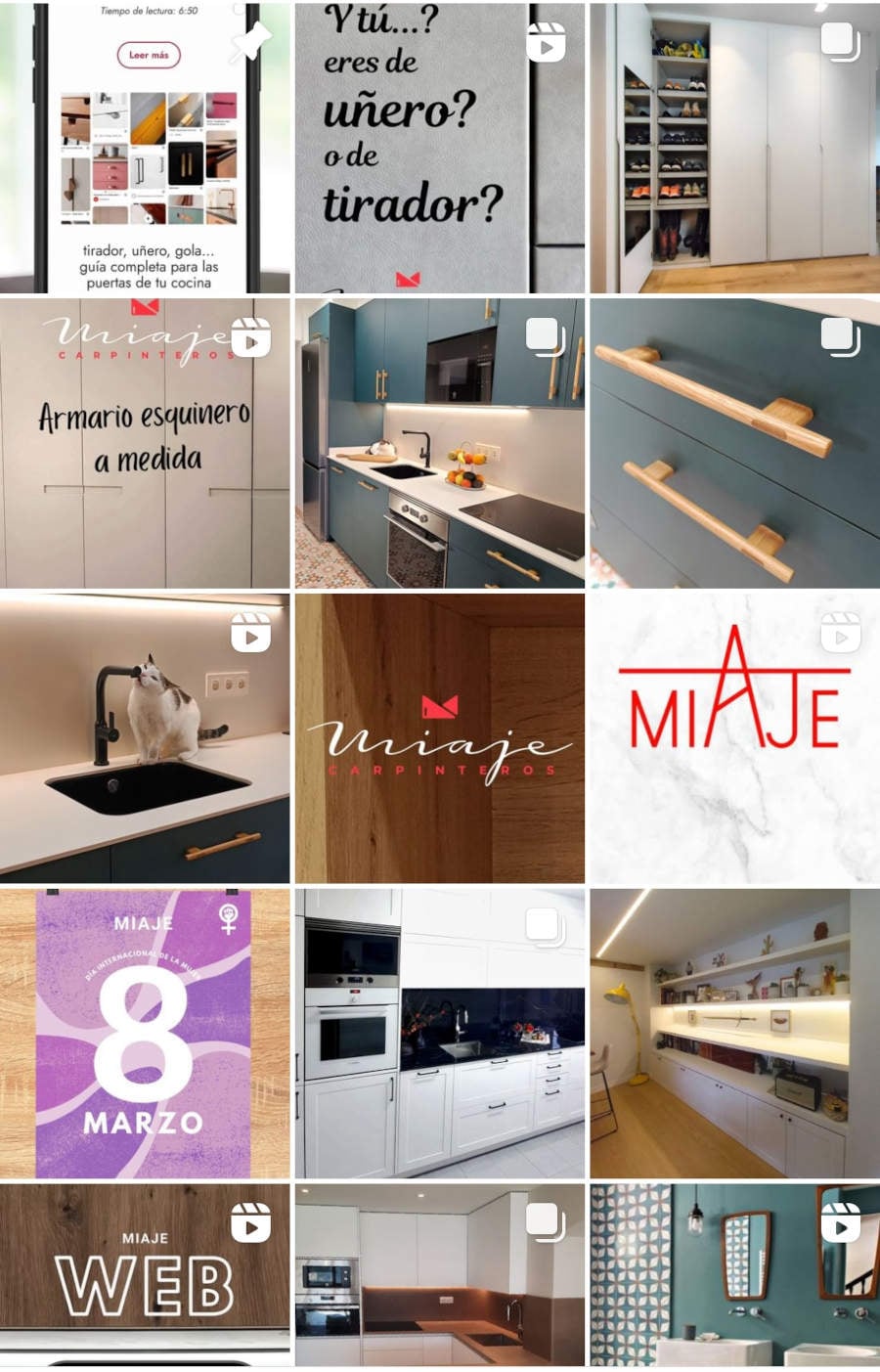 Visiby carpinteria miaje creacion de contenidos para blog copywriting instagram