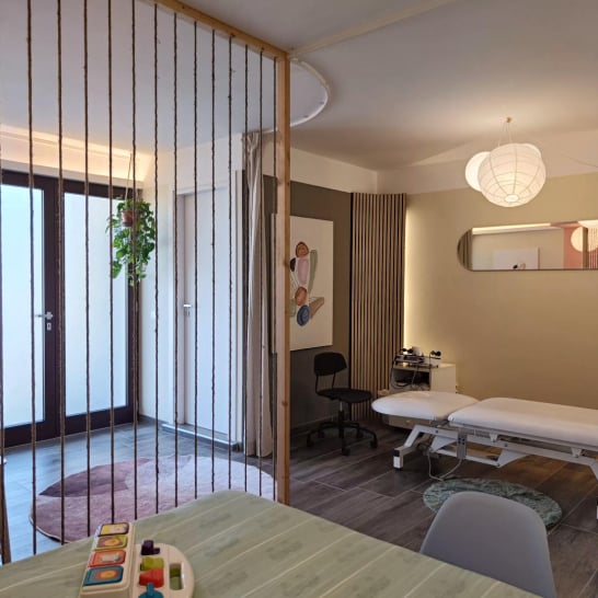 visiby marketing etico allestimento centro Flavia Minella Fisioterapia interior design separe sala neonati sala adulti