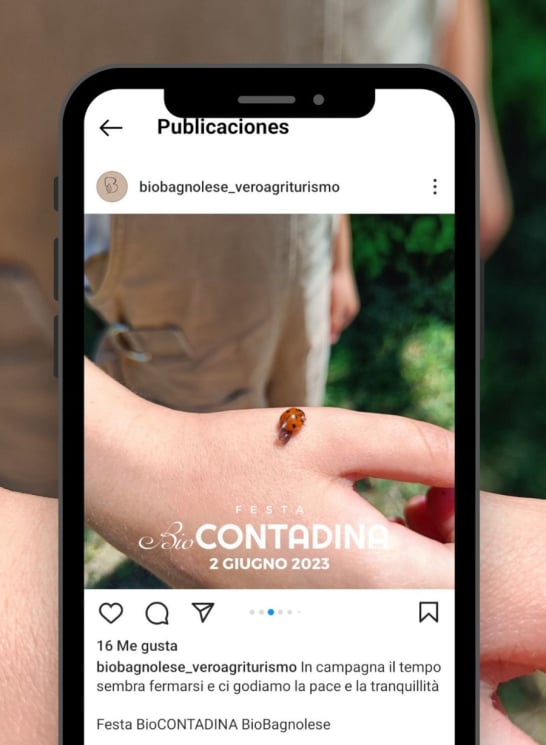 Visiby Studio Marketing humano etico Biobagnolese creazione di contenuti social post instagram